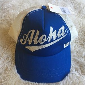 🆕 BILLABONG “Aloha” Trucker Hat — BLUE/WHITE